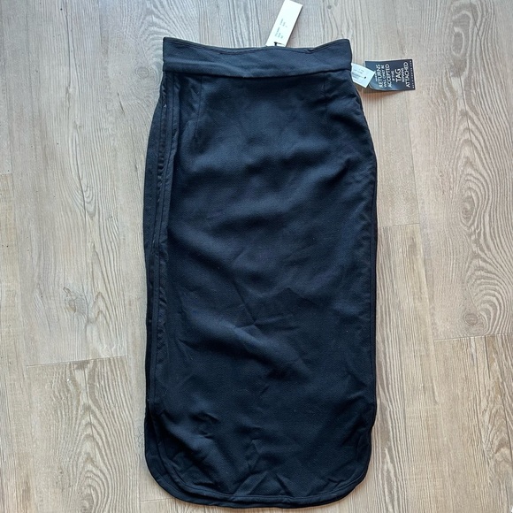 Adam Lippes Dresses & Skirts - NWT Adam Lippes Classic Black pencil Skirt size 2 wool silk midi style #415409CP